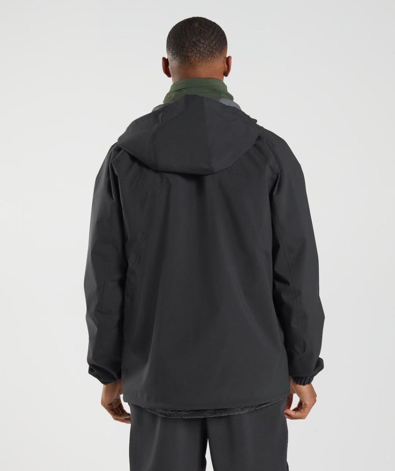 Men's Gymshark Retake Jackets Black | NZ 0RIODT